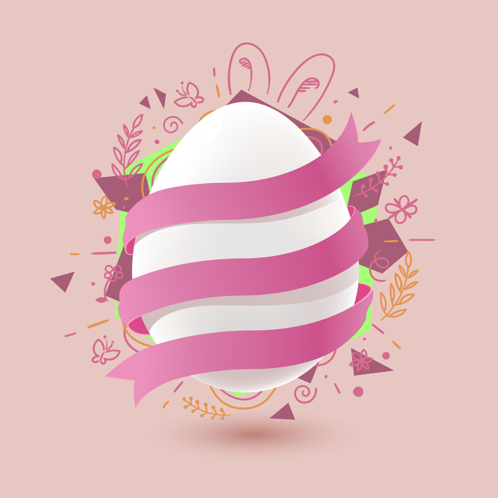 Malované velikonoční vajíčko.
