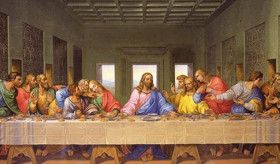 Poslední večeře Ježíše Krista s apoštoly.