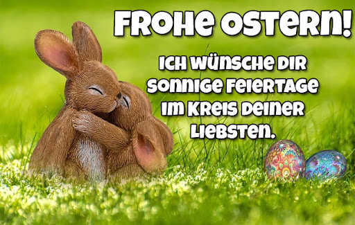 Velikonoční přání v němčině.