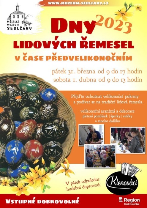 Plakát Velikonoc v Sedlčanech.