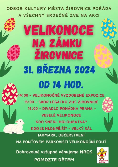 Plakát Velikonoc v Žirovnicích.