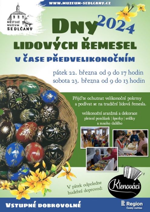 Plakát Velikonoc v Sedlčanech.