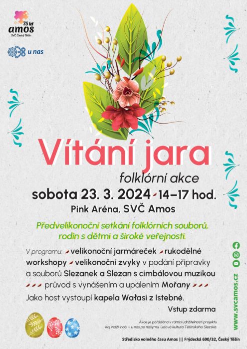 Plakát Vítání jara v Českém Těšíně.