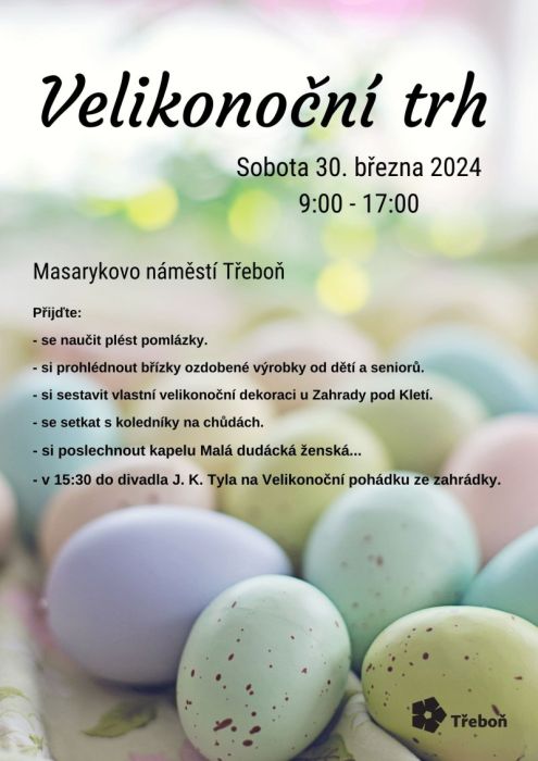 Plakát třeboňských Velikonoc.