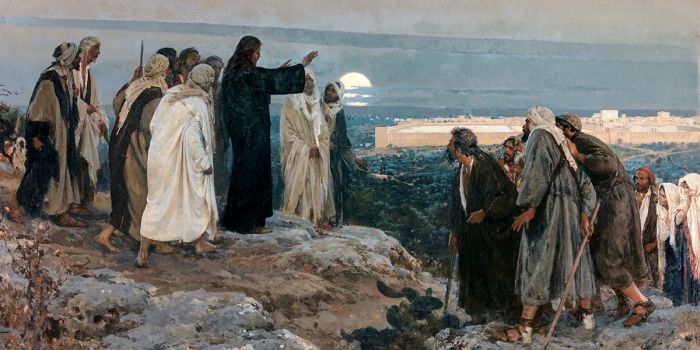 Ježíš káže svým učedníkům.